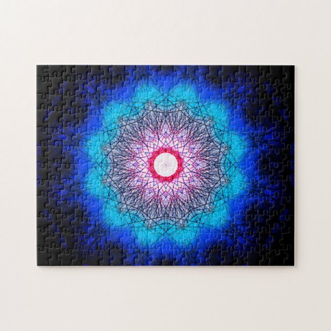 Puzzle Mandala de flocon de neige de fractale (Horizontal)