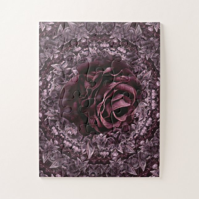 Puzzle Mandala de rose  (Vertical)