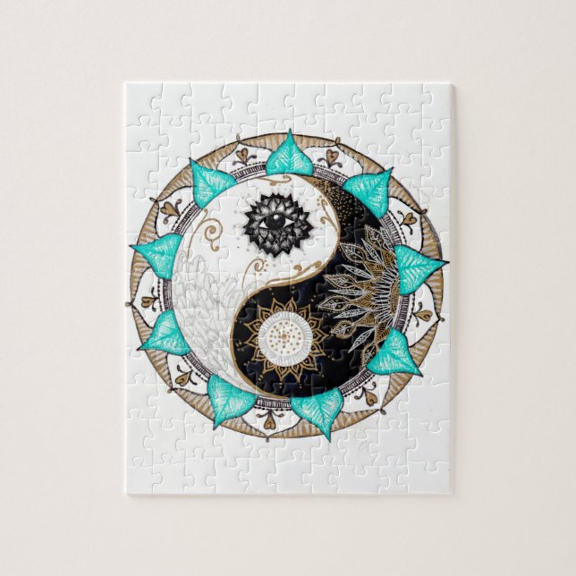 Puzzle Mandala de Yin Yang (Vertical)