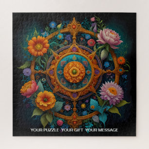 Puzzle Mandala floral d'Enchantement