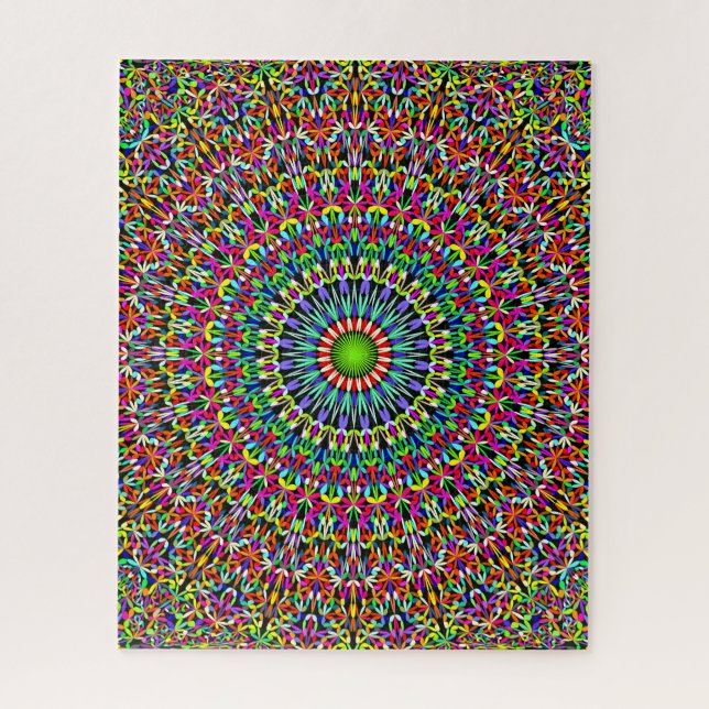 Puzzle Mandala heureux de jardin (Vertical)