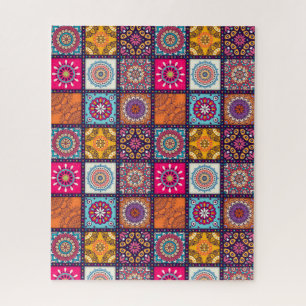 Puzzle Mandala motif coloré ethnie marocaine