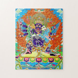 Puzzle Mandala orientale cool Yamantaka vibrant dieu art