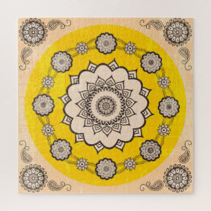 Puzzle Mandala Ornamental : Style Ethnique Design.