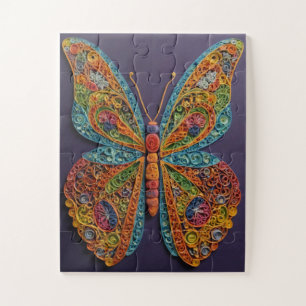 Puzzle Mandala papillon
