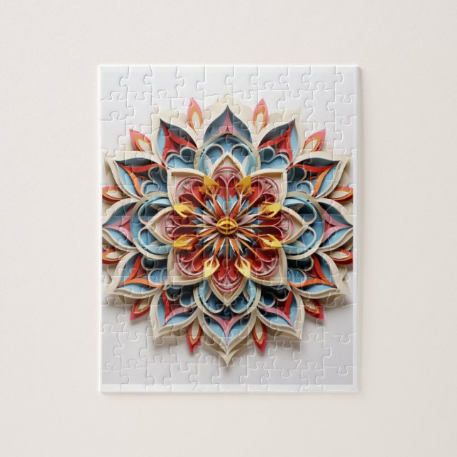 Puzzle Mandala Puzzle, 8" x 10", 110 pièces (Vertical)