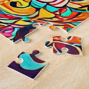 Puzzle Mandala Symphonie des couleurs – Floral psychédéli