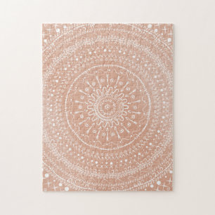 Puzzle Mandala tribal géométrique