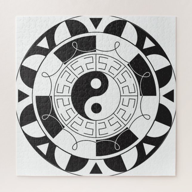 Puzzle Mandala Yin Yang (Vertical)