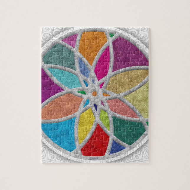 Puzzle Mandala Zen Coloré (Vertical)