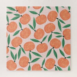 Puzzle Mandarins vintages : répétition de la texture des