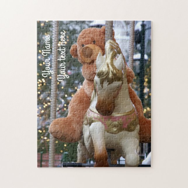 Puzzle Manège avec ours en peluche (Vertical)