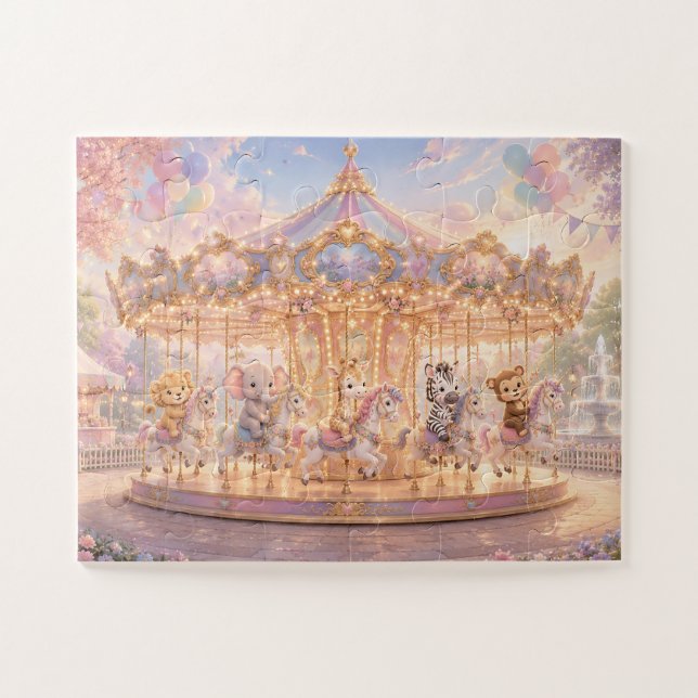 Puzzle Manège Magique de la Jungle de Rêves (Horizontal)