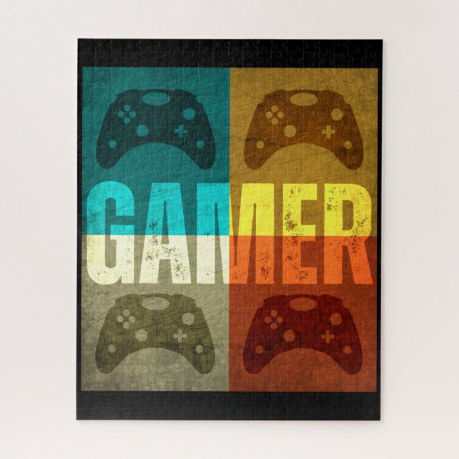 PUZZLE MANETTE DE JEU VIDEO RETRO GAMER (Vertical)