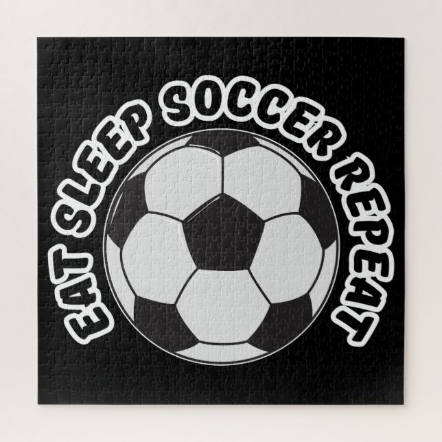 Puzzle manger dormir football répéter  (Vertical)