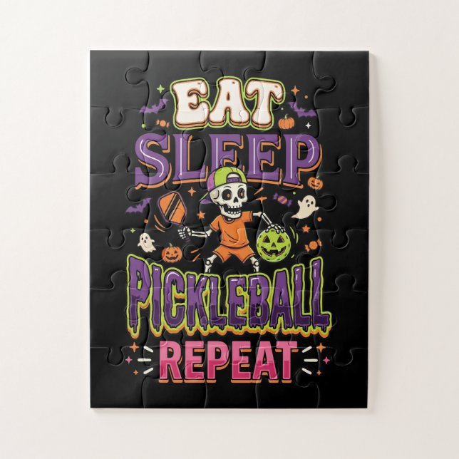Puzzle Manger Dormir Pickleball Répéter Pickleball (Vertical)