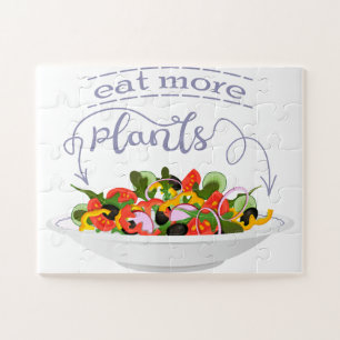 Puzzle Mangez plus de plantes frais motivation salade let