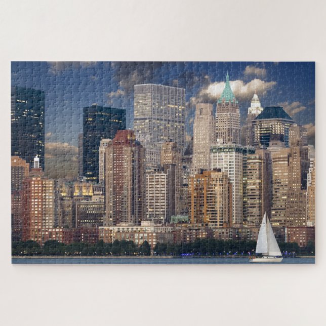 Puzzle Manhattan, ville Vintage de New York (Horizontal)