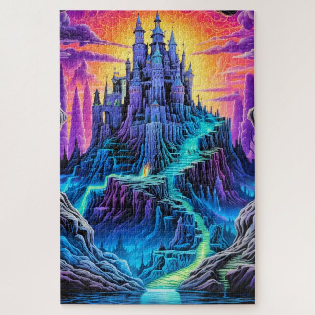Puzzle Manoir Hanté Effrayant | Joyeux Halloween (Vertical)