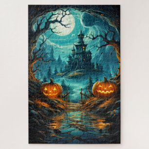 Puzzle Manoir Hanté Effrayant Joyeux Halloween