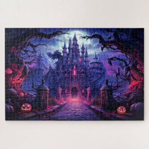 Puzzle Manoir Hanté Super ÉpoUVantable Joyeux Halloween