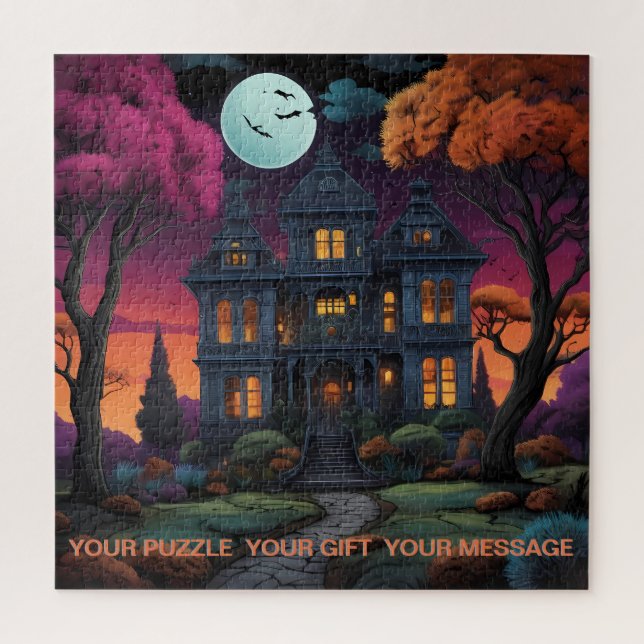 Puzzle Manoir mystique sous lumière étoilée (Vertical)