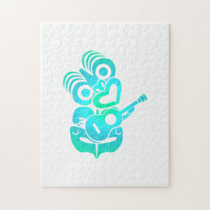 Puzzle Maori Hei Tiki Ukulele Music - Idée cadeau