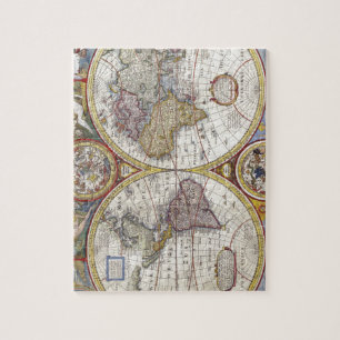 Puzzle Map of the world from 1626