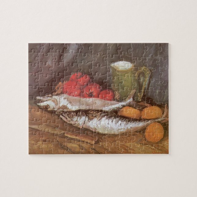 Puzzle Maquereaux, citrons et tomates par Vincent van Gog (Horizontal)