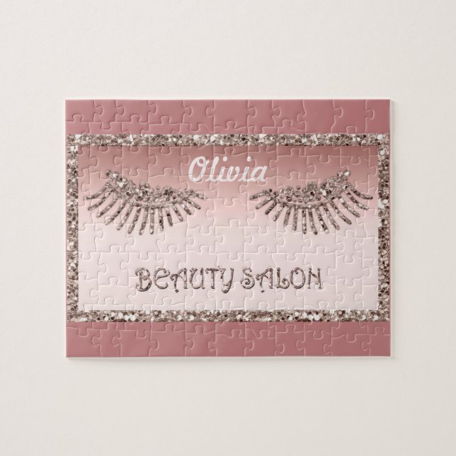 Puzzle Maquillage Artiste Yeux Lashes Parties scintillant (Horizontal)