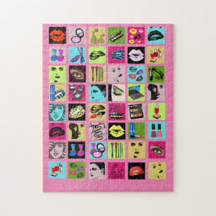 Puzzle Maquillage de beauté Cosmétique femmes face collag