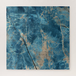 Puzzle Marbre Aqua Onyx : Design Haute Résolution.