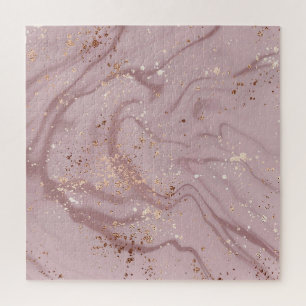 Puzzle Marbre liquide : Artistérie Rose d'or.