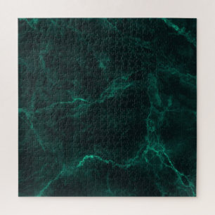 Puzzle Marbre vert foncé, texture transparente.