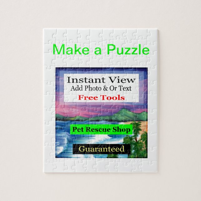 Puzzle Marchandises garanties de photo (Vertical)
