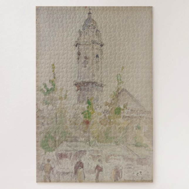 Puzzle Marché (1894) – Camille Pissarro (Vertical)