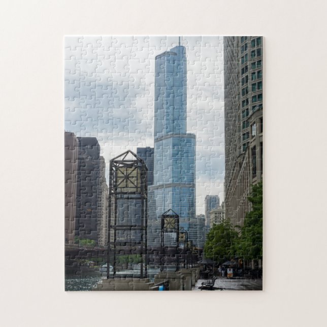 Puzzle Marche de Chicago River (Vertical)