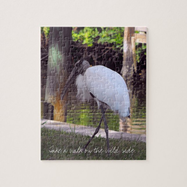 Puzzle Marche de cigogne en bois (Vertical)