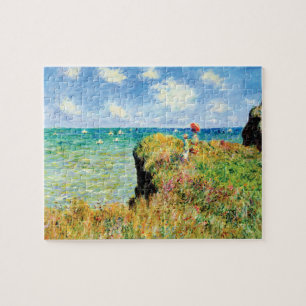 Puzzle Marche de la falaise à Pourville par Claude Monet