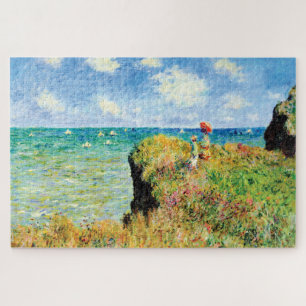 Puzzle Marche de la falaise à Pourville par Claude Monet