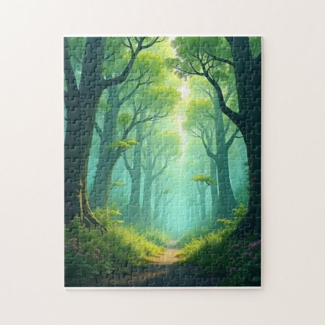 Puzzle Marcher dans la forêt émeraude (Vertical)