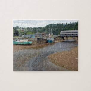 Puzzle Marée basse à la baie de Fundy à St. Martins, Nouv