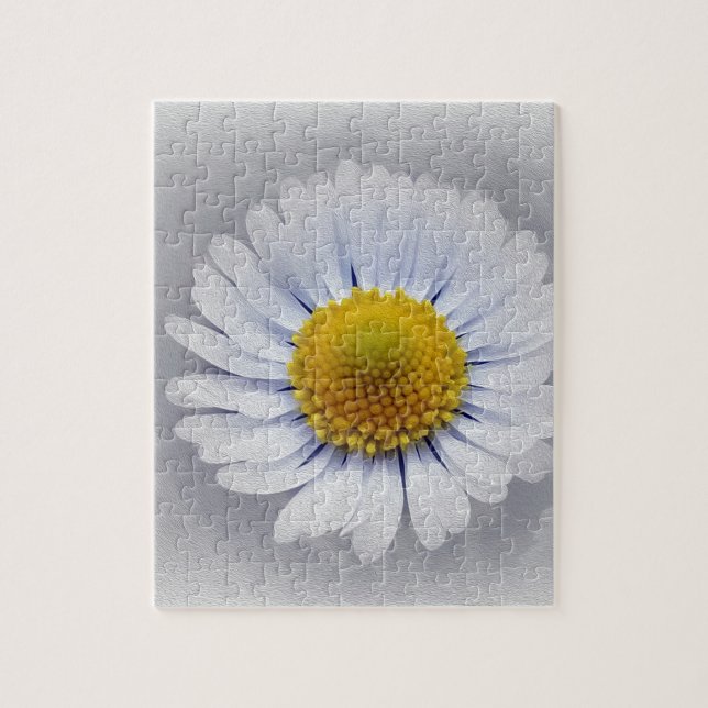 Puzzle marguerite blanche brillante (Vertical)