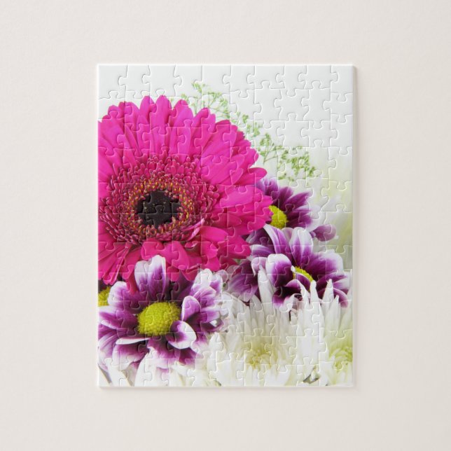 Puzzle Marguerite rose de Gerbera (Vertical)