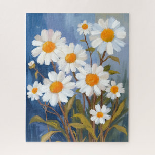Puzzle Marguerites aquarelle fleurs peintes