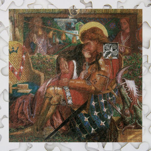 Puzzle Mariage de St George, Princesse Sabra par Rossetti