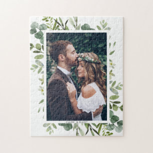 Puzzle Mariage du feuillage vert d'Eucalyptus