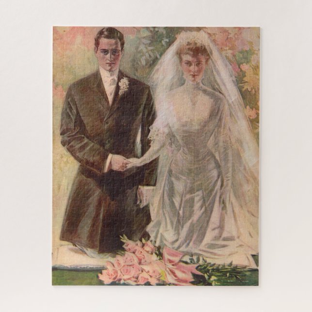 Puzzle mariage édouardien 1906 (Vertical)