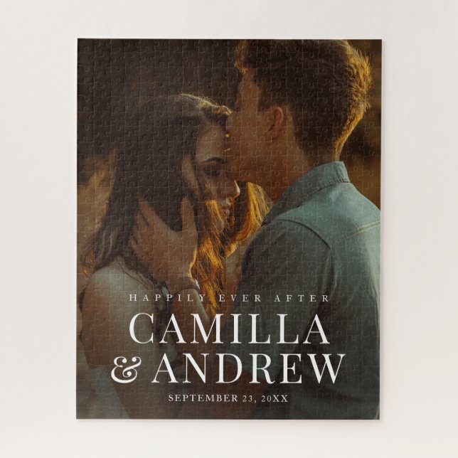 Puzzle Mariage élégant photo moderne (Vertical)