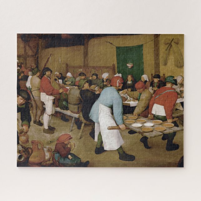 Puzzle Mariage paysan par Pieter Bruegel l'Ancien (Horizontal)
